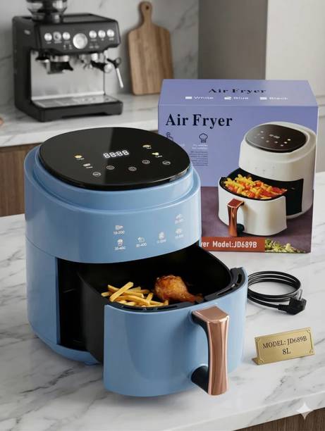 XORQO TECH 8L Digital Air Fryer JD689B, Touch Panel, Presets, Low Oil Air Fryer Air Fryer