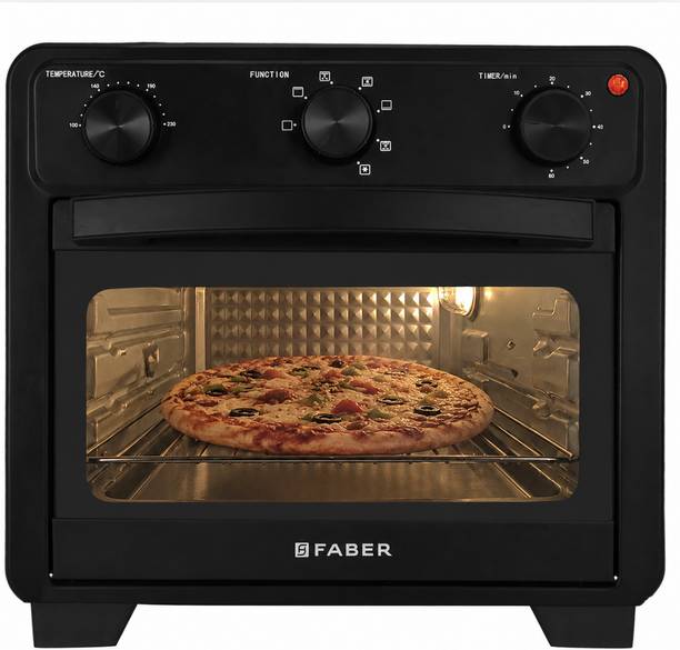 FABER AirOven 24L 1600W|5 Preset Auto Program|3 Rack Positions|FAO CrispX Pro 24 BK Air Fryer