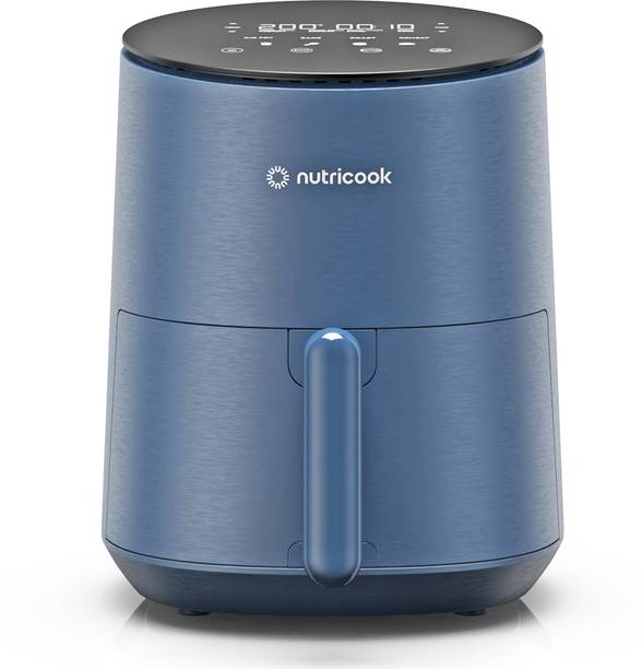 Nutricook Mini NC-AFM033BIN Digital Display,Tempered Glass Control Panel 8 Preset Programs Air Fryer