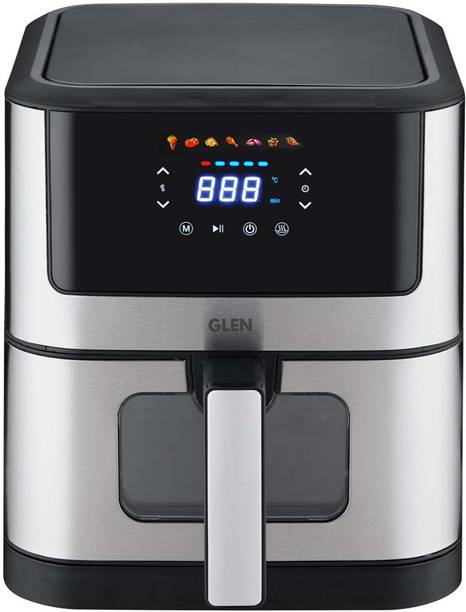 Glen Digital Air Fryer Set Timer Temperature Control 1500W Black & silver 3043DSS Air Fryer