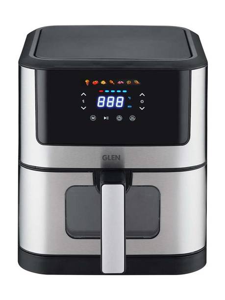 Glen Digital Air Fryer Set Timer Temperature Control 1500W Black & silver 3043DSS Air Fryer