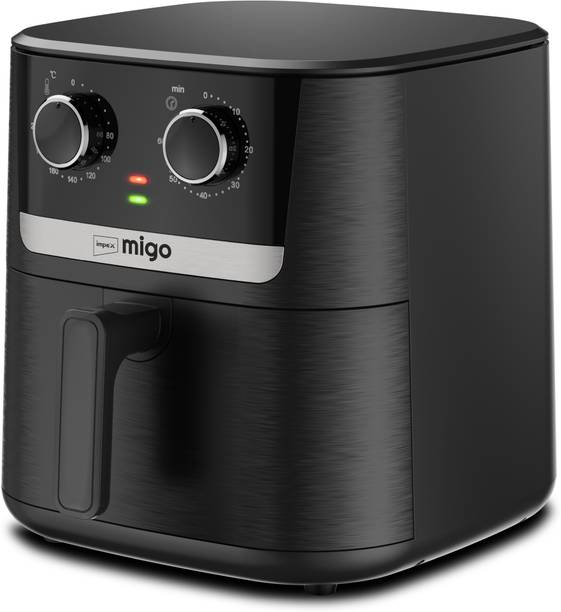 IMPEX Nutrifry Plus Airfryer with Control Knob | 1650W | 60-Minute Timer | 200°C Air Fryer