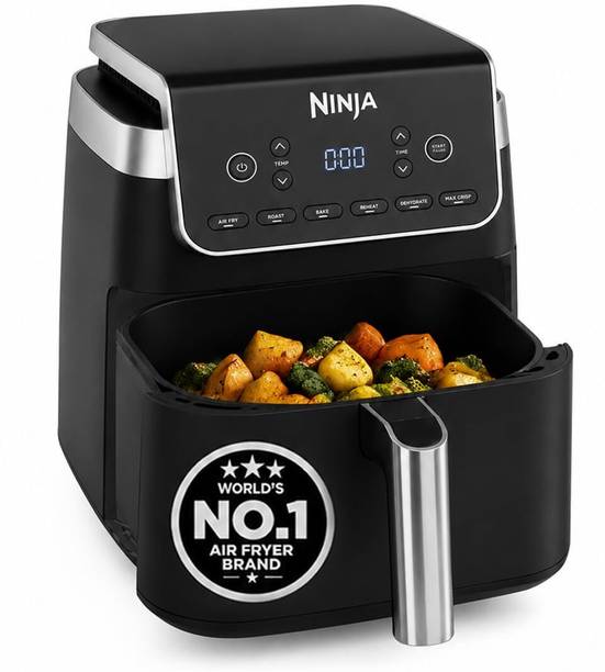 Ninja AF180 MAX PRO 2000W | Crisp Technology | Variable Air Flow | PFOA-Free Non-Stick | Air Fryer