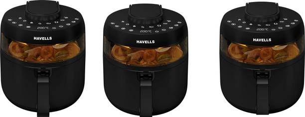 HAVELLS Prolife Crystal Aerocrisp Technology with 85% Less Oil ,(PACK OF 3) Air Fryer