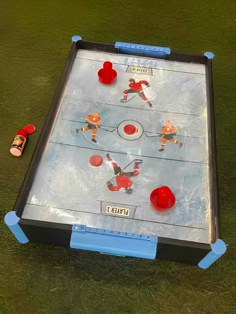 Premio Coppex Air Hockey Playset for Kids – Ice Hockey-Themed + Mini Speaker With Mic Air Hockey Table