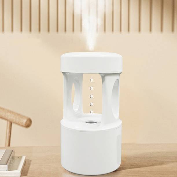 Tnglov Ultrasonic Anti Gravity Water Drop Air Humidifier with Colour Light Air Purifier Filter