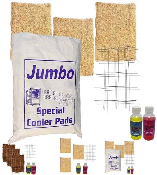 sai praseeda Air Cooler Grass_JUMBO Cooling Pads_Wood Wool_24 x 24 Inches_Set Of 3 Air Purifier Filter