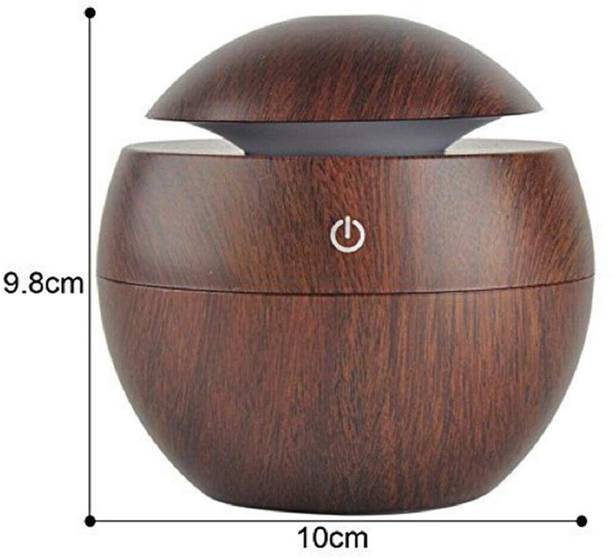 JIRVA Aroma Essential Oil Diffuser Cool Mist Dark Wood Air Humidifier Room Air Purifier