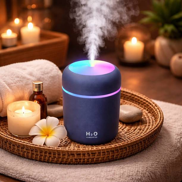 Wish U World H2O Ultrasonic Cool Mist Humidifier | Aroma Diffuser With Cool LED Light | Portable Room Air Purifier