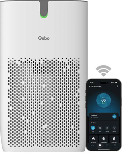 Qubo Smart Air Purifier Q400 | 400 Sqft | HEPA 13 | App & Voice Control Room Air Purifier