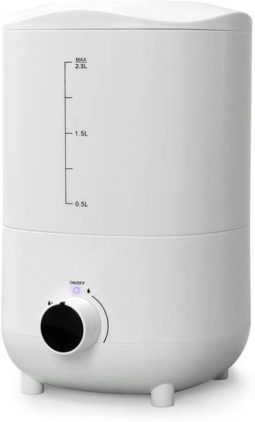 Oriley 2111A Ultrasonic Cool Mist Humidifier for Home Office Adults and Baby Bedroom (2.3L, 18W, Solid White) Portable Room Air Purifier