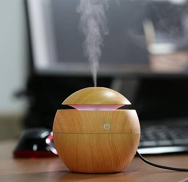 Twinflo Portable USB 330ml Cool Mist Humidifiers Colorful Light Mini 3d Moon Lamp Portable Room Air Purifier