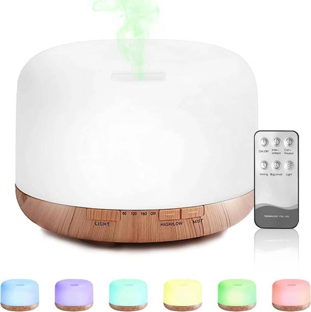 SteerGear Aroma Diffuser White 7 Color LED Essential Oil Humidifier Room Air Purifier Portable Room Air Purifier
