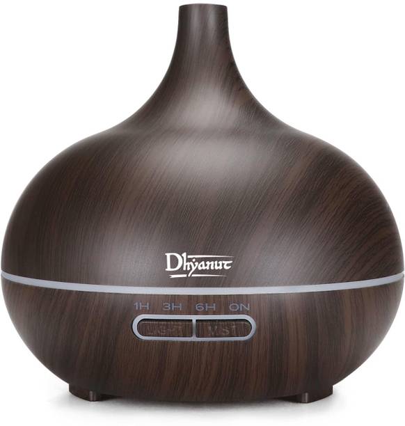 Dhyanut Diffusers for Cool Mist Essential Oil Diffuser 7-Color Changing Led Humidifier Portable Room Air Purifier