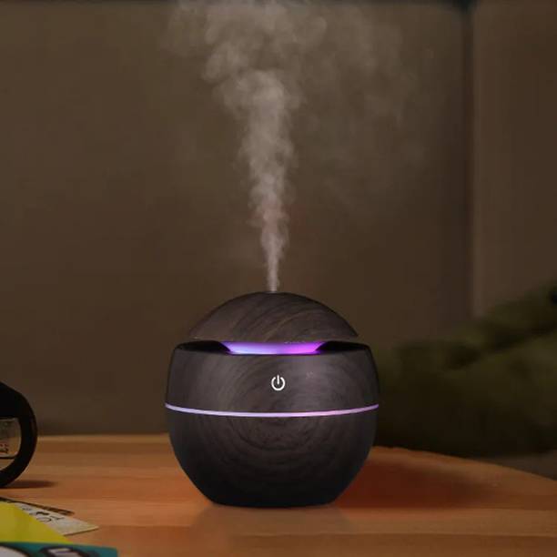 WINDCOMM Round Electric USB Mini Aroma Oil Diffuser Air Humidifier Office Portable Room Air Purifier