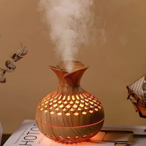sufi Flower Pot Aromatherapy Humidifier For Room Moisture Quiet Diffuser 7 RGB Light Portable Room Air Purifier