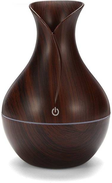Lemon Tree Wooden Vase Pot Cool Mist Aroma Air Diffuser Humidifier for Car, Office, Room Portable Room Air Purifier