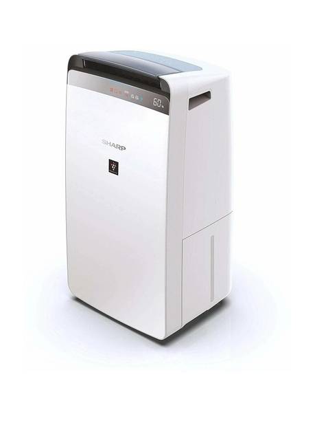 Sharp Air Purifier & Dehumidifier for Homes, Rooms, Offices | Awarded Plasmacluster Tech. | True HEPA H14 (in E1822 type) & Activated Carbon Filter | Auto Dehumidification | PM2.5 Indicator | Model: DW-J20FM-W Portable Room Air Purifier