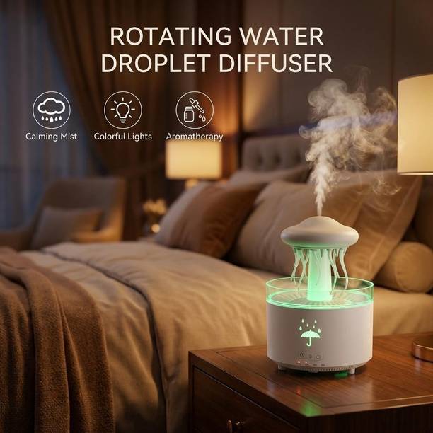 Sinolink Jellyfish Cool Mist Humidifier Aromatherapy Diffuser for Room Portable Room Air Purifier