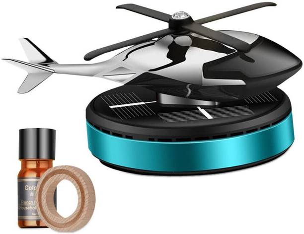 MIKANIX Solar Powered Rotating Air Freshener | Perfume | Helicopter Design | Car & Home Portable Car Air Purifier