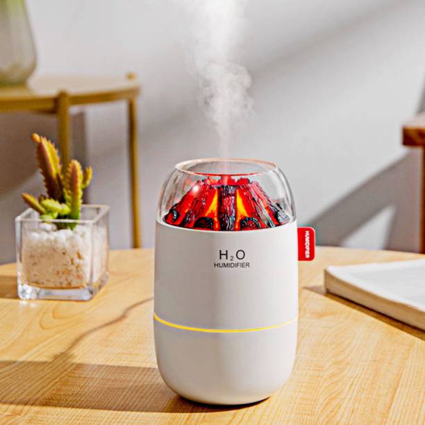 DOREMO Flame Effect H2O Humidifier | Cool Mist Aroma Diffuser for Home & Office Portable Room Air Purifier