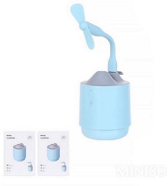 AKR USB Mist Humidifier with fan 250 ML for room, Car, Office Cabin Portable Portable Room Air Purifier