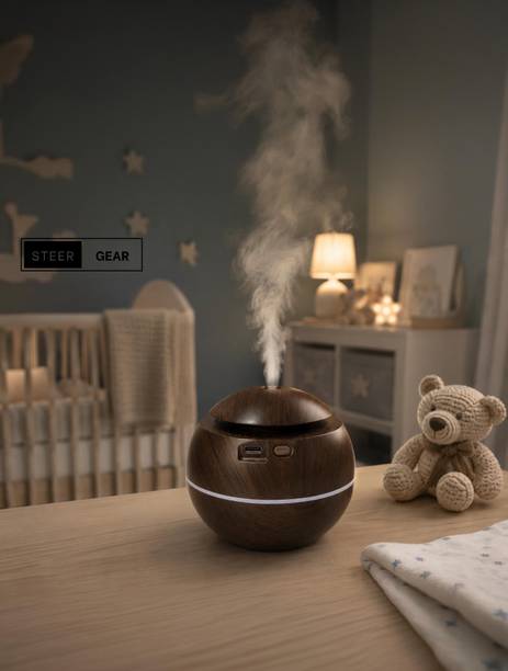 SteerGear Steer Gear USB Aroma Diffuser |Essential Oil Diffuser for Bedroom, Office & Home Portable Room Air Purifier