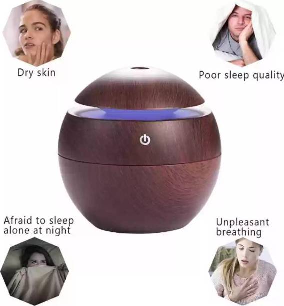 SHREESHAYAMTRADER Wooden Cool Mist Humidifier & Essential Oil Diffuser AIRPFR015 Room Air Purifier