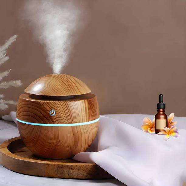 sufi Diffuser Ultrasonic Humidifiers Cool Aroma Mist Spray Wood Design 7 Colors Light Portable Room Air Purifier