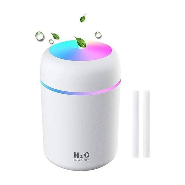 Thegiftsquare Room H2O Portable Ultrasonic Cool Mist Humidifier with 7-Color LED Night Light Humidifier