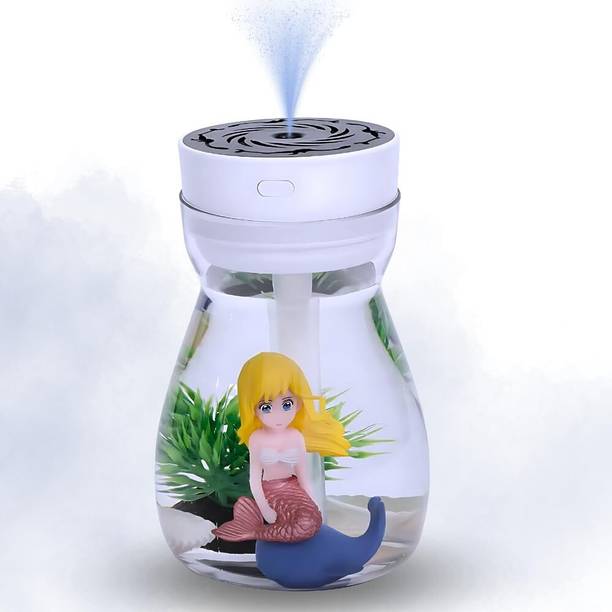 DRUMSTONE USB Cool Mist Air Humidifier with Colorful LED Lights – Portable Portable Room Air Purifier