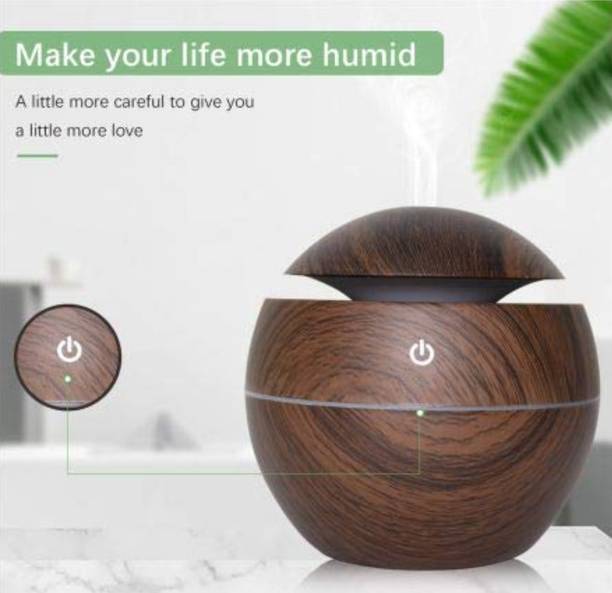 SHIVTRADRE Wooden Cool Mist Humidifier & Essential Oil Diffuser AIRPFR2003 Room Air Purifier