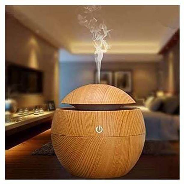 MINII MAGIC Wooden Essential Oil Diffuser Spherical Ultrasonic Humidifier USB-Powered Portable Room Air Purifier