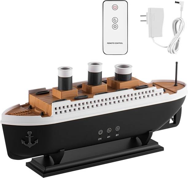 TLISMI Small Ship Shape Aromatherapy Diffuser Humidifier with Dual Mist Modes for Home Portable Room Air Purifier