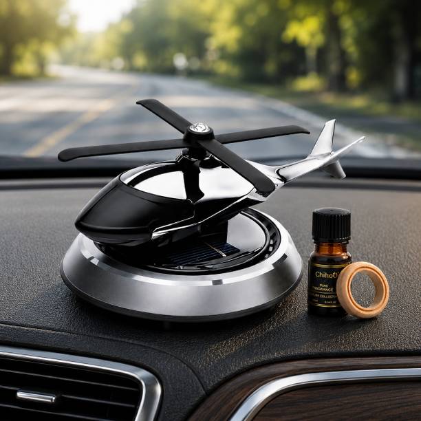 AKHANDVRUTI Helicopter Car Air Freshener, Rotating Car Perfume, Dashboard Fragra