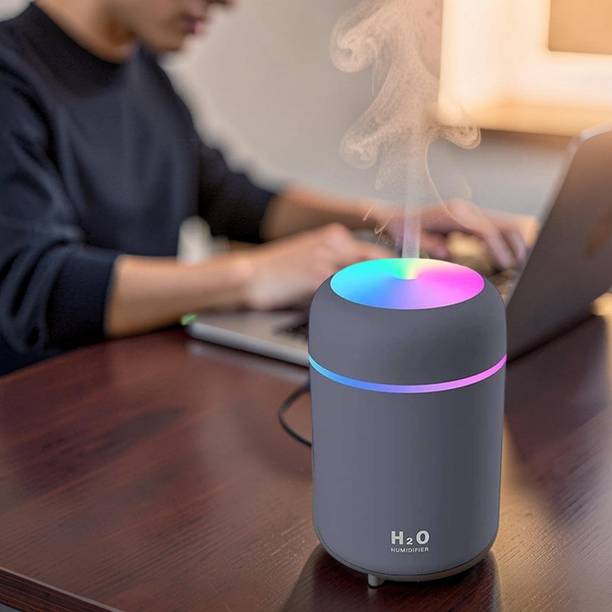Omsnord Ultrasonic Air Humidifier Portable Mist Maker with LED Lamp Portable Room Air Purifier