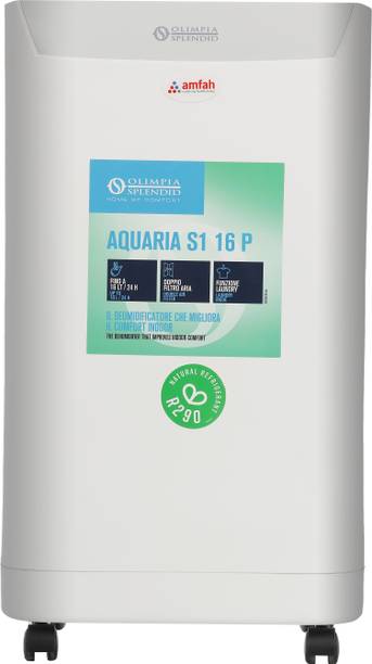 Amfah Aquaria S1 16P Dehumidifier | 16L/Day, Double Filtration, 2L Tank Room Air Purifier