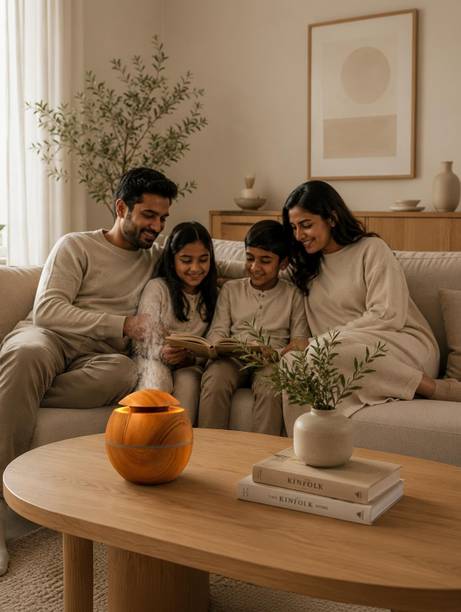 SteerGear Steer Gear Mini Aroma Diffuser | Mist Humidifier |Wooden Design AD - 05 Portable Room Air Purifier