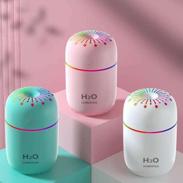 sanbhav H2O Portable Cool Mist Humidifier with Multicolor LED Light for Home,office Portable Room Air Purifier