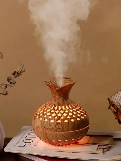 AKR Flower Design Electric USB Mini Humidifier Aroma Oil Diffuser Air Humidifier Portable Room Air Purifier