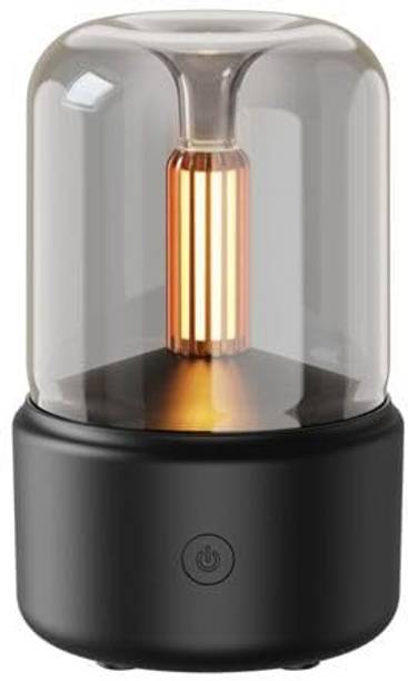 SANGOZ 120ML Aroma Diffuser Flame Air Diffuser, Candlelight Humidifier Portable Room Air Purifier