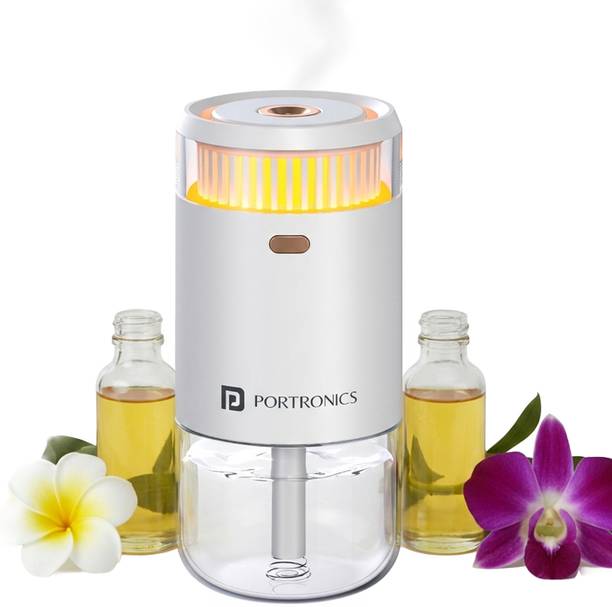 Portronics Magma Go Portable Ultrasonic Aroma Diffuser with 4 Mist Modes & LED Light Portable Room Air Purifier