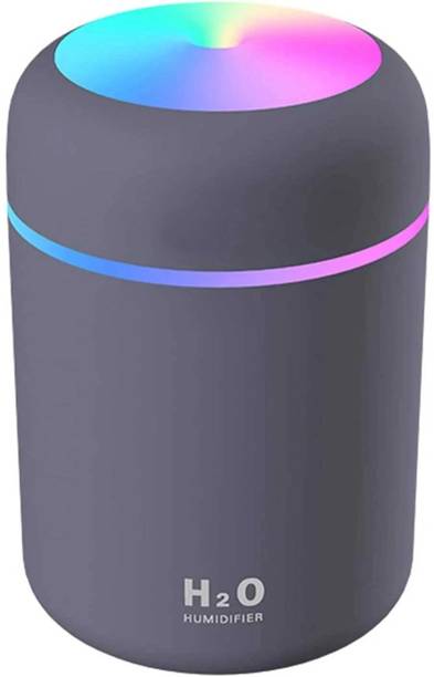 Naridream H2O 300ml Portable USB Cool Mist Humidifier with 7-Color LED Night Light(Grey) Portable Room Air Purifier