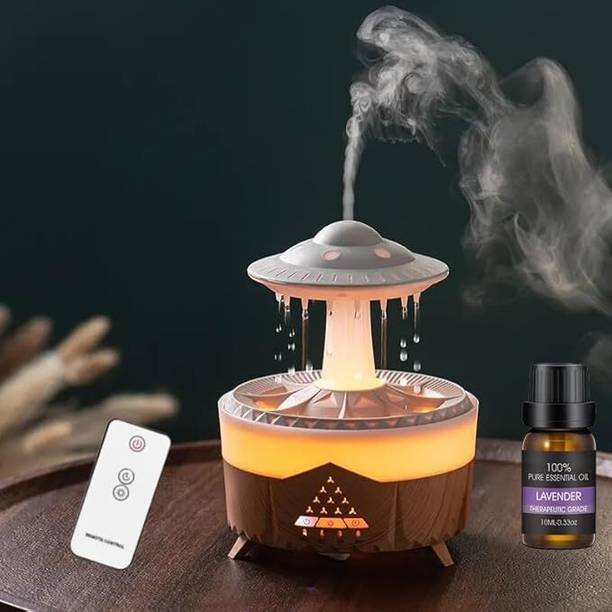 DOCOSS CloudRain Aroma Diffuser for Home Electric & Humidifier Oil Diffuser with Remote Portable Room Air Purifier