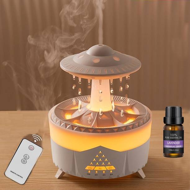 DOCOSS CloudRain Aroma Diffuser for Home Electric & Humidifier Oil Diffuser with Remote Portable Room Air Purifier
