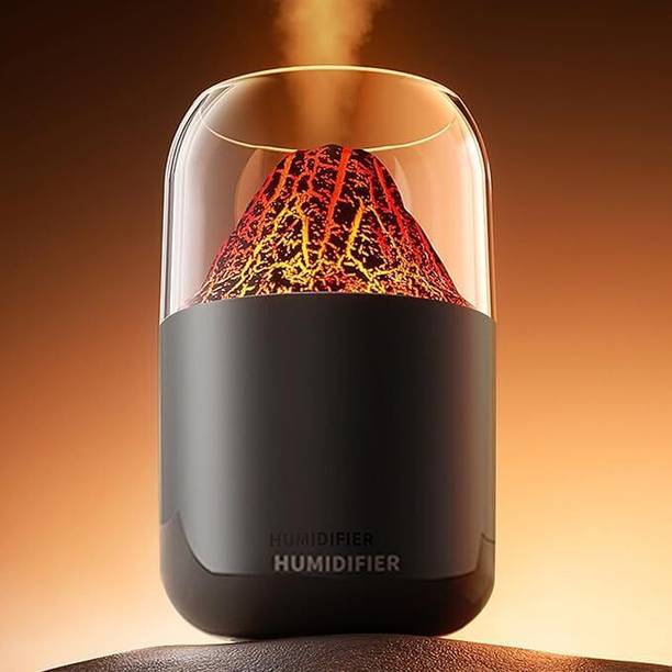 Fleming's Mini Volcano USB Humidifier for Room-Office-Car, Super Quiet, 2 Mist Modes Portable Room Air Purifier