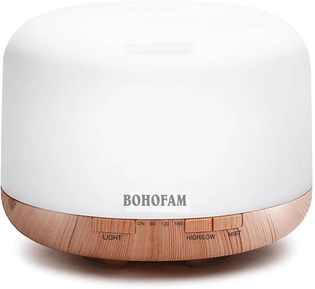 BOHOFAM Aroma Essential Oil Diffusers Humidifier with Remote, 500ml Diffusers Portable Room Air Purifier