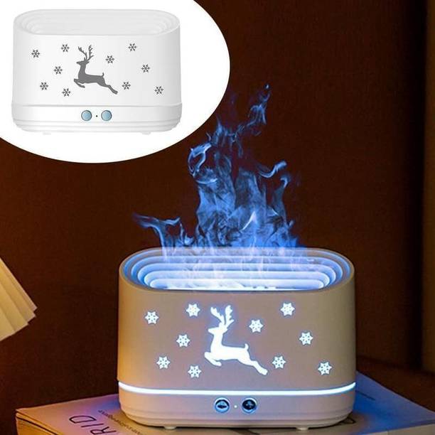 SEVENSPACE Flame Diffuser Light Humidifier - Portable Noiseless Aroma Aromatherapy Portable Room Air Purifier