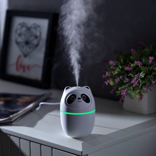 Gorofy Mini Cute Cartoon Panda Air Humidifiers, Portable Personal Desk Humidifier Portable Room Air Purifier