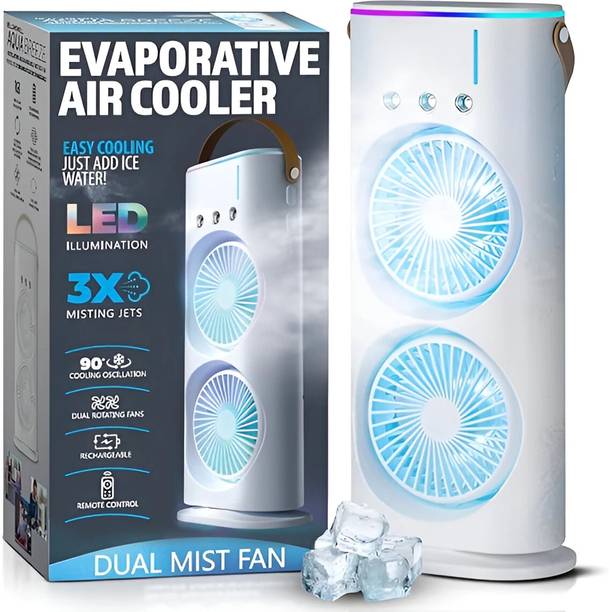 The Whimsify Store The. Whimsify Store Double-Ended Spray Fan| Portable Air Cooler With Lamp Portable Room Air Purifier